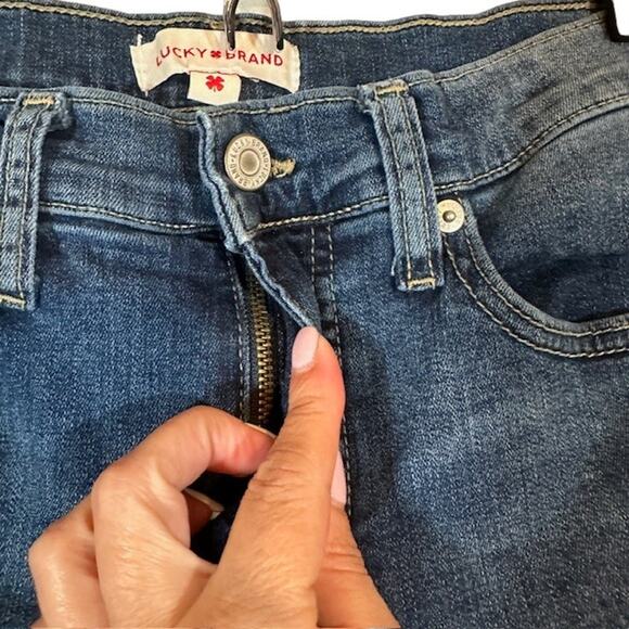 Lucky Brand Blue Medium Wash Ava Mid Rise Skinny Denim Jeans Women Sz 10/30 - Picture 6 of 11